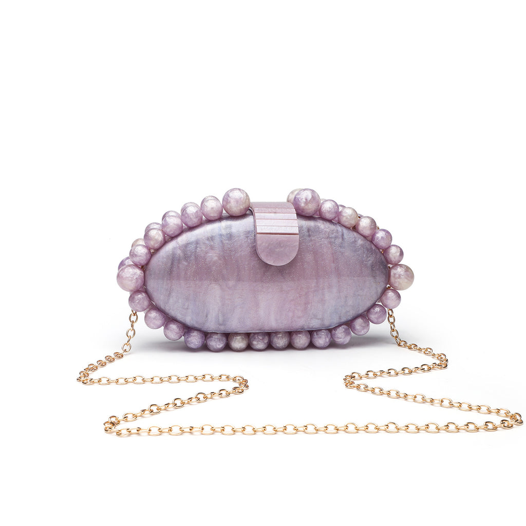 Fashion Minimalist Pearl Acrylic Handbag