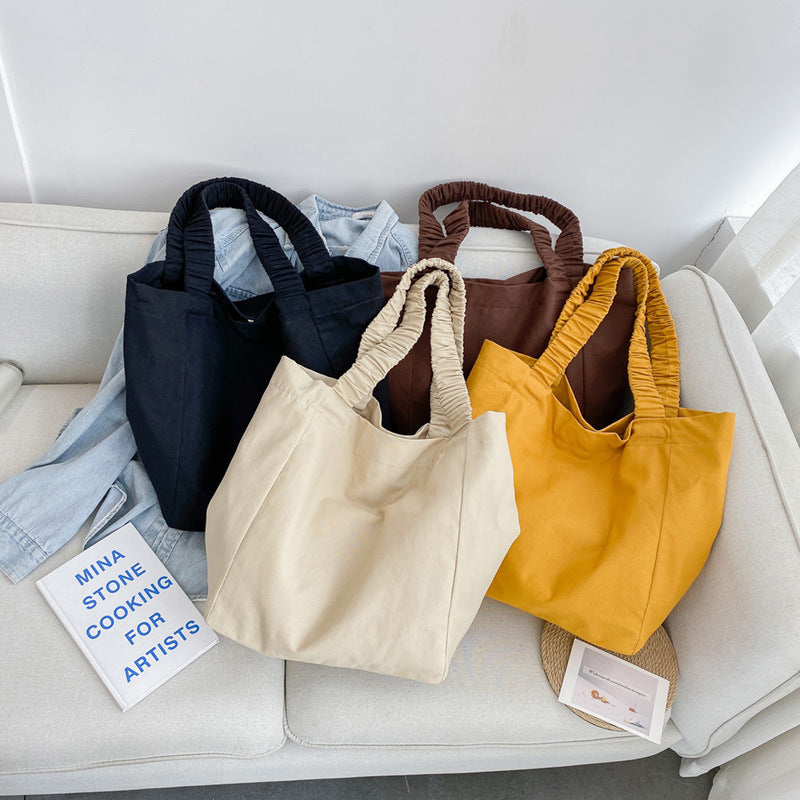 Women's One Shoulder Canvas Portable Shopping Bag