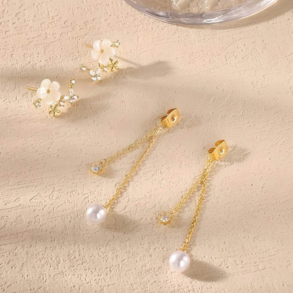 Light Luxury Long Chain Pearl Earrings