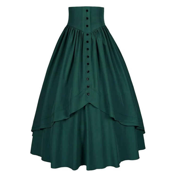 Vintage High-waisted Retro Punk Gothic Pleated Skirt