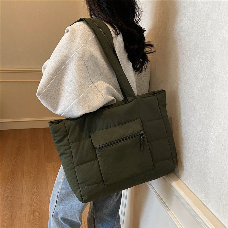 Large Capacity Female Solid Color Single-shoulder Bag