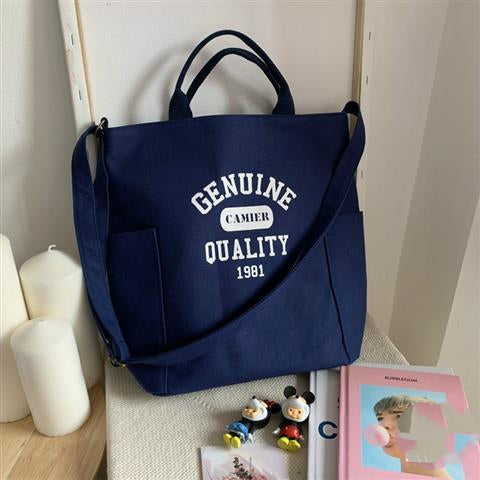 Women's Japanese Harajuku Versatile Heavy Canvas Bag