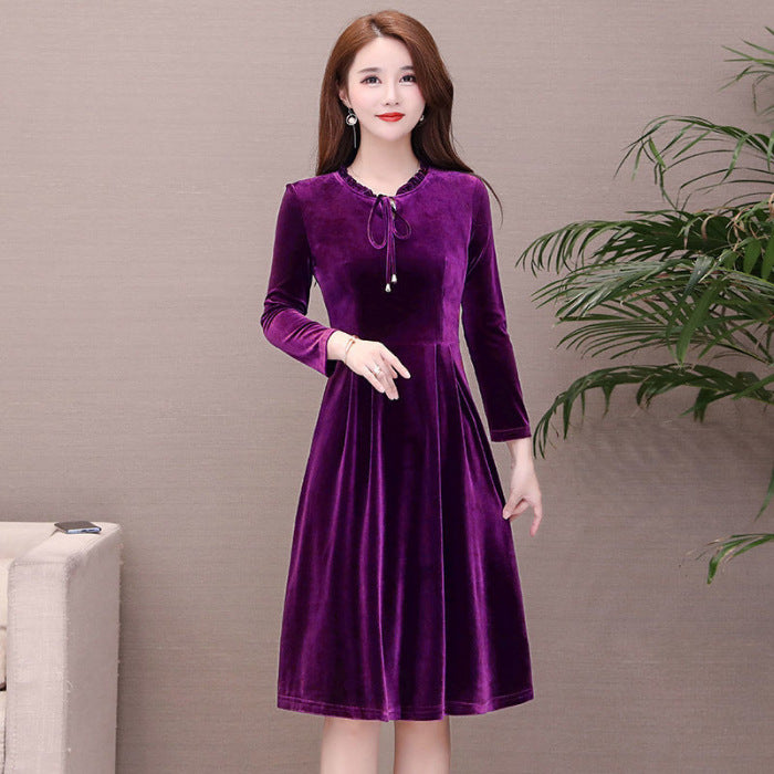 Mom's Plus-size Women's Wear A-line Slip Dress