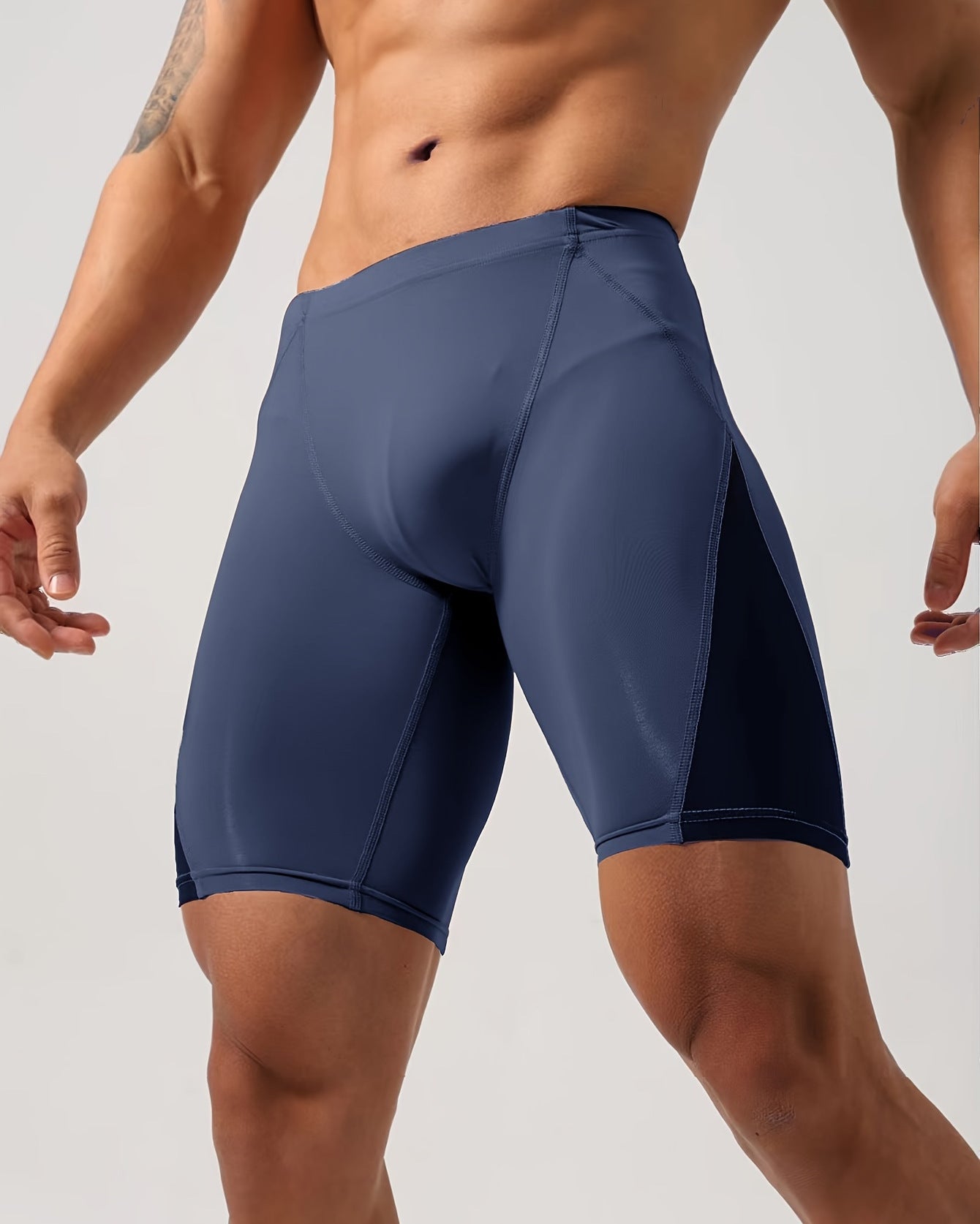 Men's High Elastic Quick-Dry Anti-Chafing Shorts For Fitness Running Training Tight Shorts