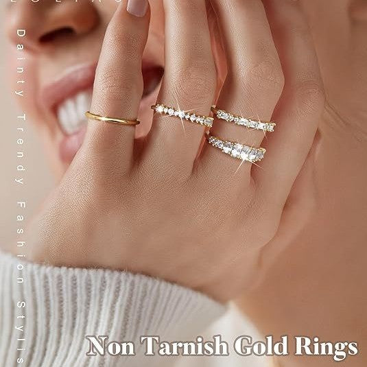 Fashion Luxury Oval Zirconia Ladies Four-piece Set