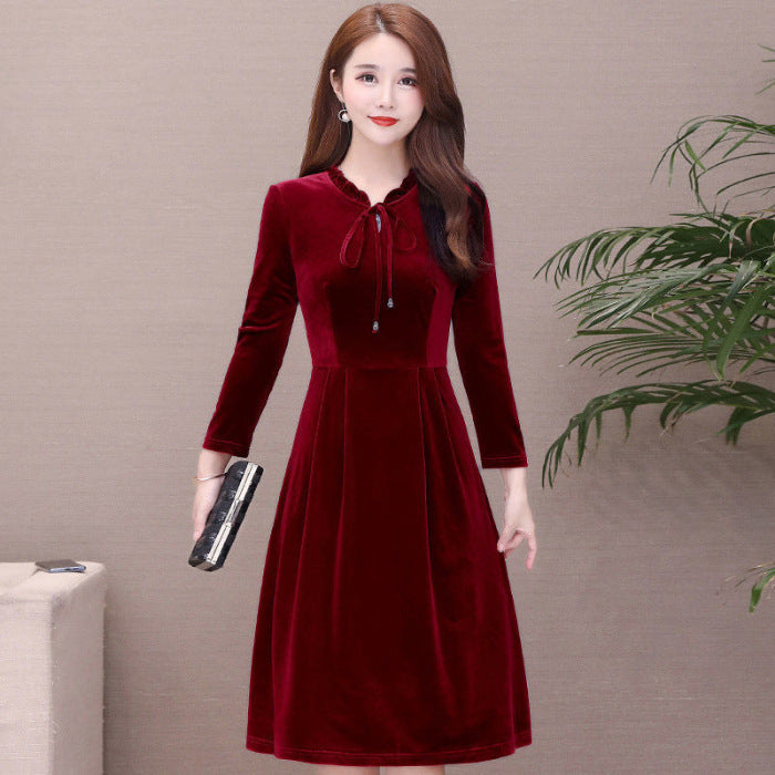 Mom's Plus-size Women's Wear A-line Slip Dress