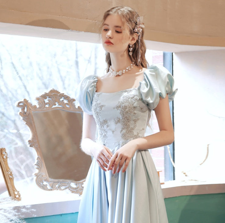 Blue Bubble Sleeve Birthday Show Vocal Music Art