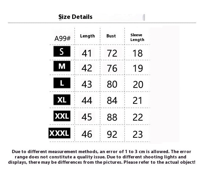 Shoulder Slimming Letters Short-sleeved T-shirt Women's Color Matching Casual Print Top