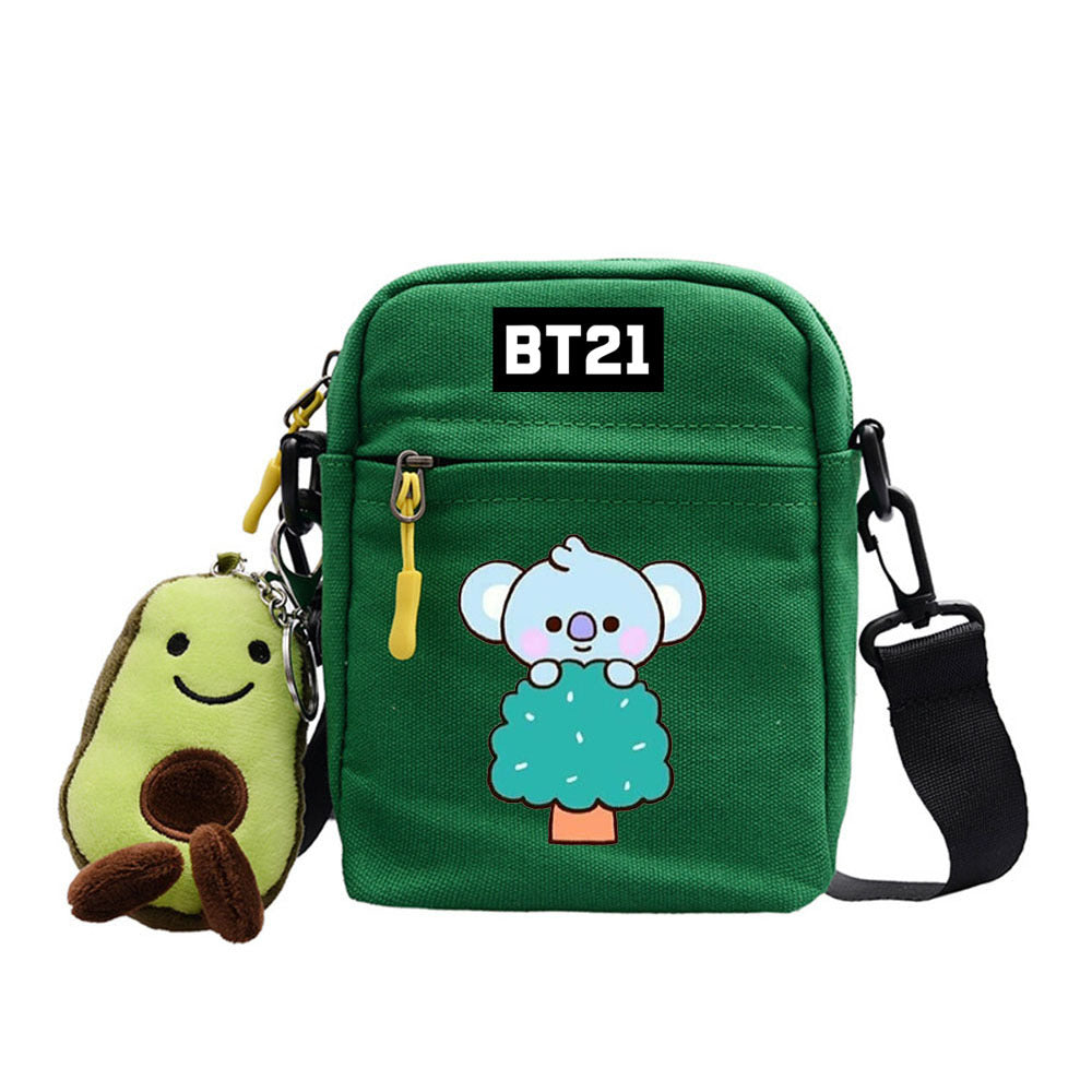 Cartoon Cute Canvas Messenger Bag