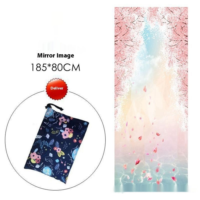 Sweat-absorbent Portable Printed Yoga Mat