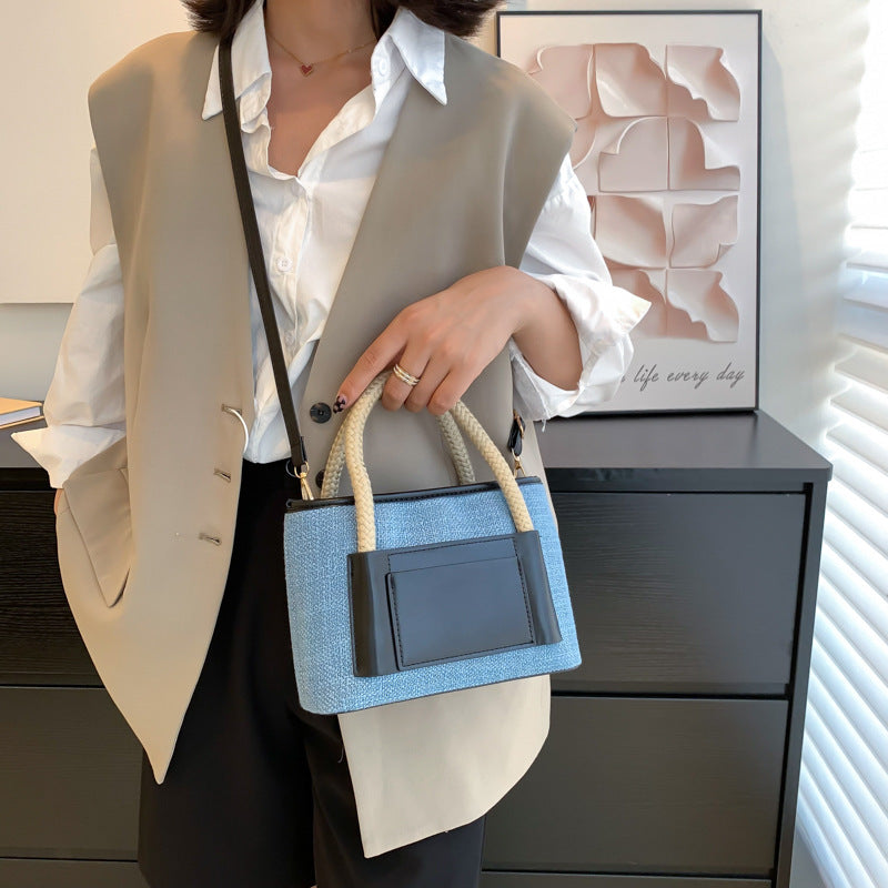 Women's Fashion Simple Casual Canvas Handbag Crossbody Bag