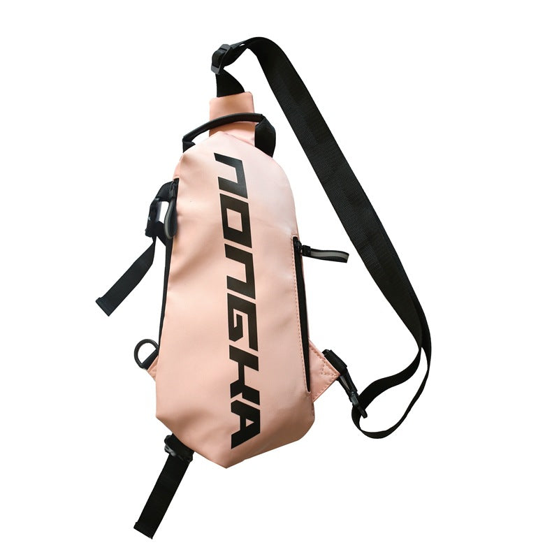 Canvas chest bag student school bag