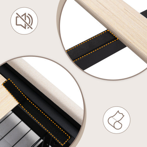 Wooden Storage Bed Bed Frame  Size 140cmx200cm