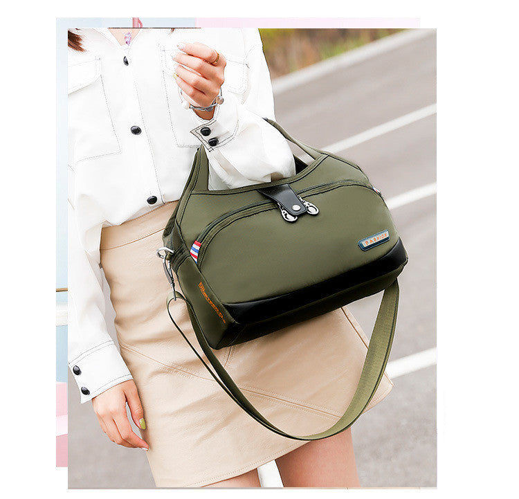 Casual all-match nylon canvas shoulder messenger bag