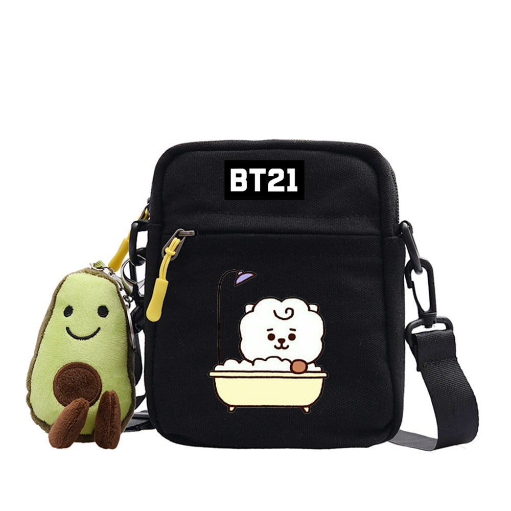 Cartoon Cute Canvas Messenger Bag