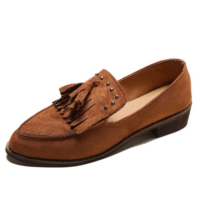 Vintage British tassel single shoes