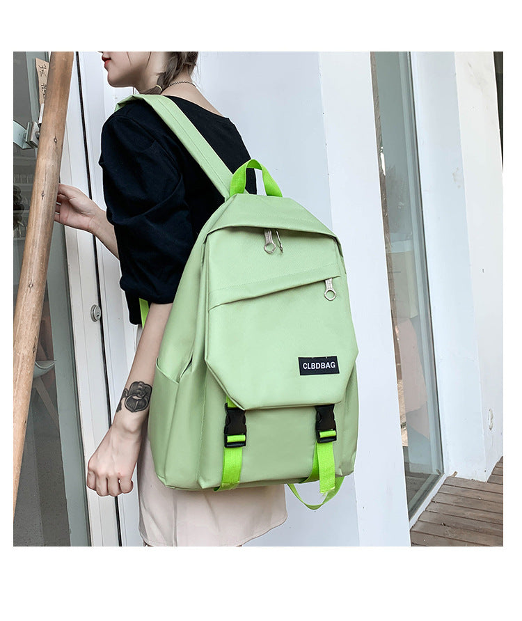 Student School Bag Canvas Travel Korean Backpack