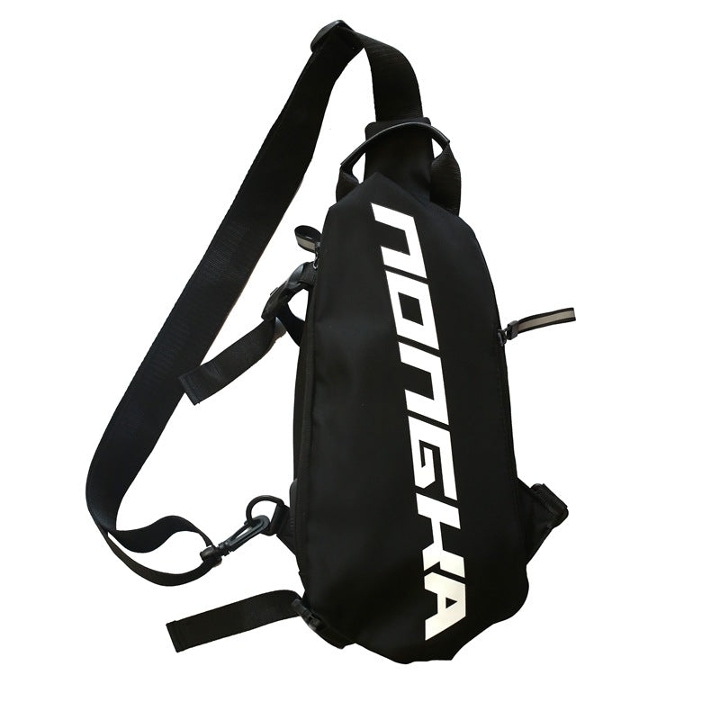 Canvas chest bag student school bag