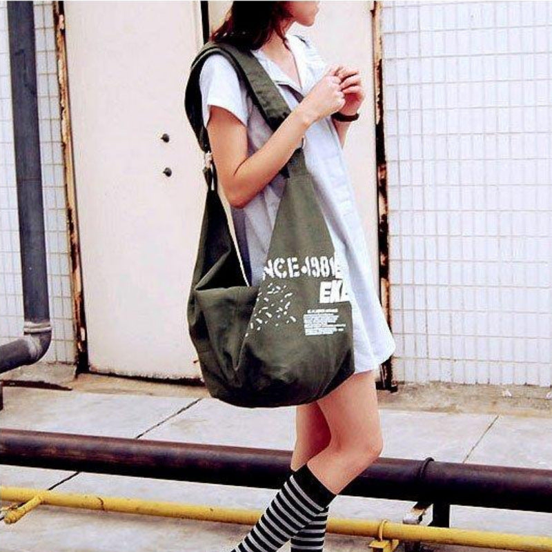 Fashion One-shoulder Messenger Canvas Bag