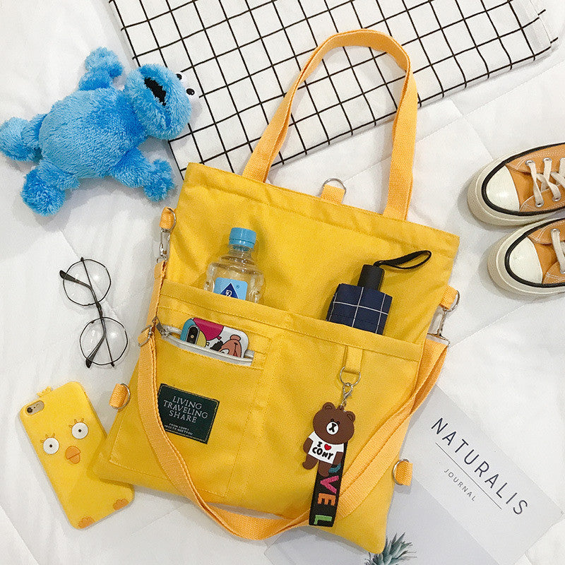 Carrying Book Bag Japanese Girl Art Canvas Bag