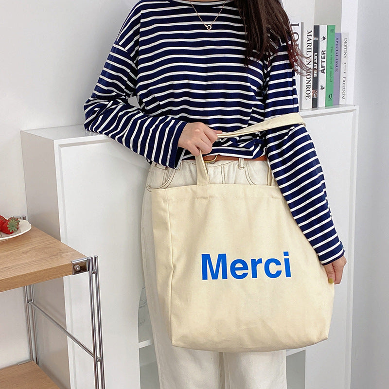 Candy Color Canvas Shoulder Bag Student