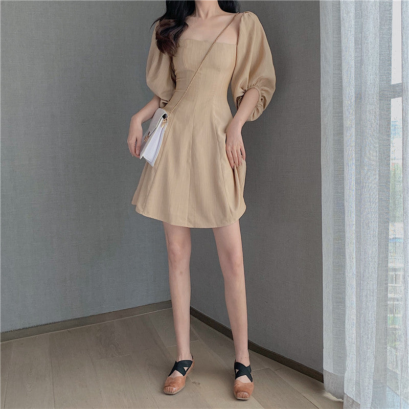 Vintage lantern sleeve dress