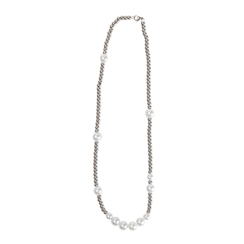 Vintage mosaic pearl necklace