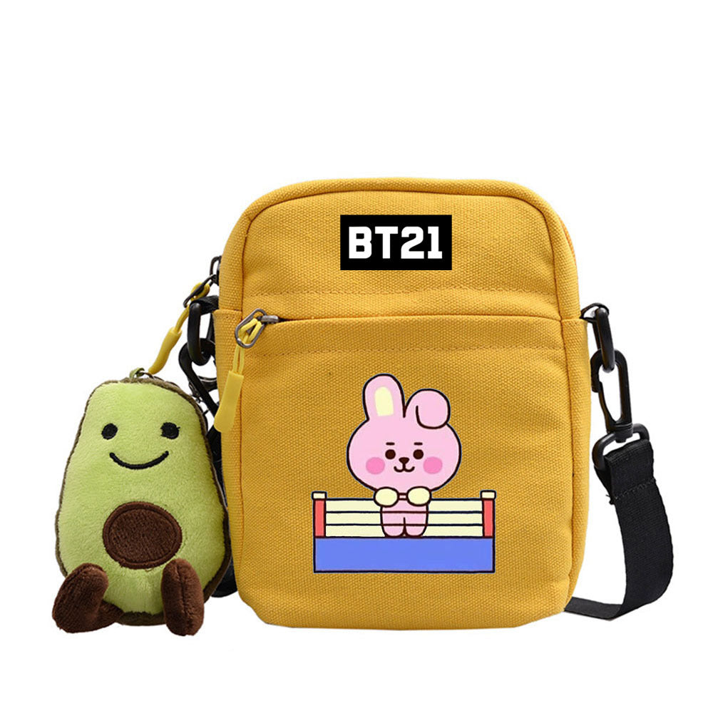 Cartoon Cute Canvas Messenger Bag