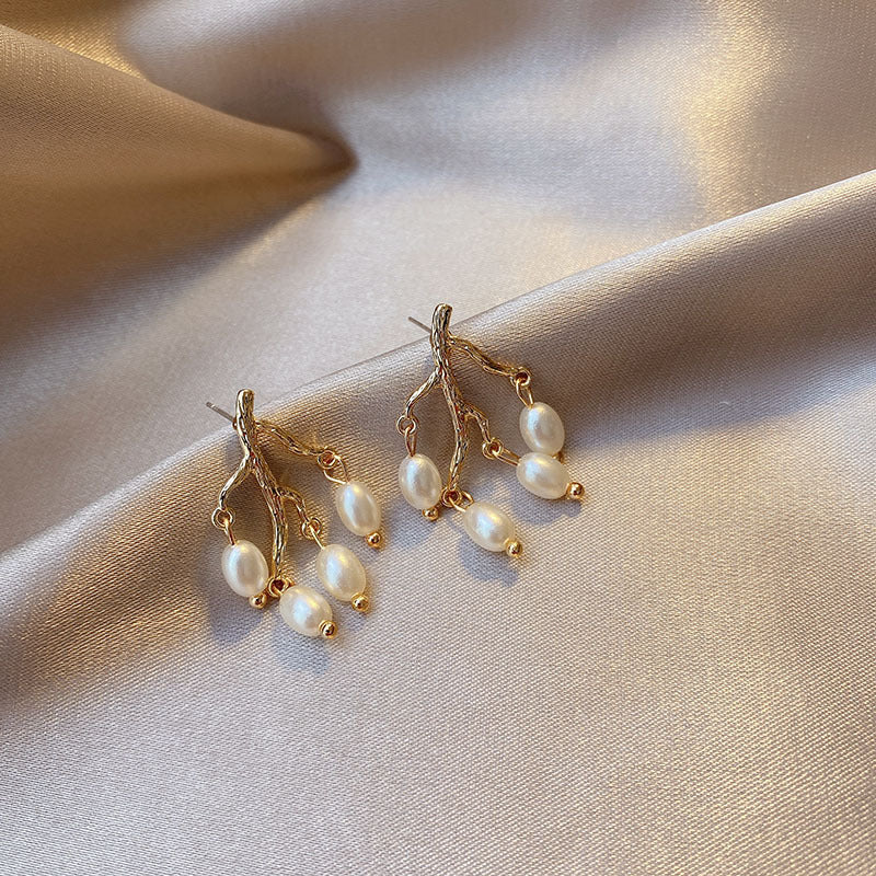 Niche Vintage , Rhinestone ,Pearl. 3 Set Variant Elegant Earrings BUNDLE