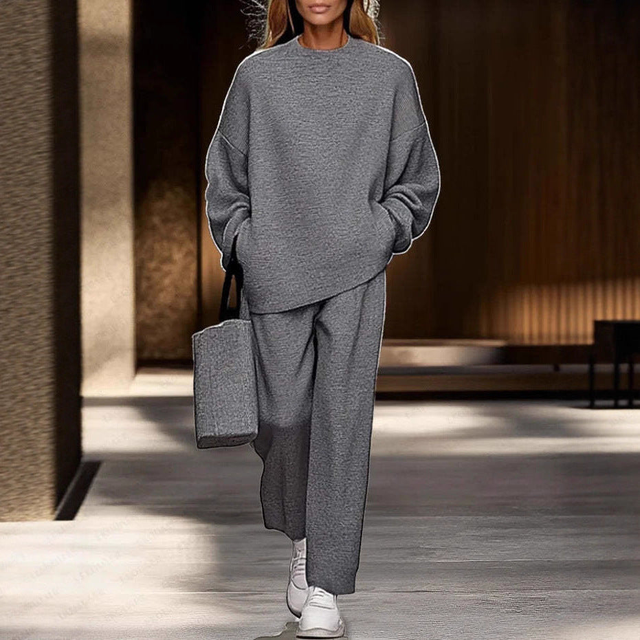 Fashionable Casual Long-sleeve Hoodie And Pants Set