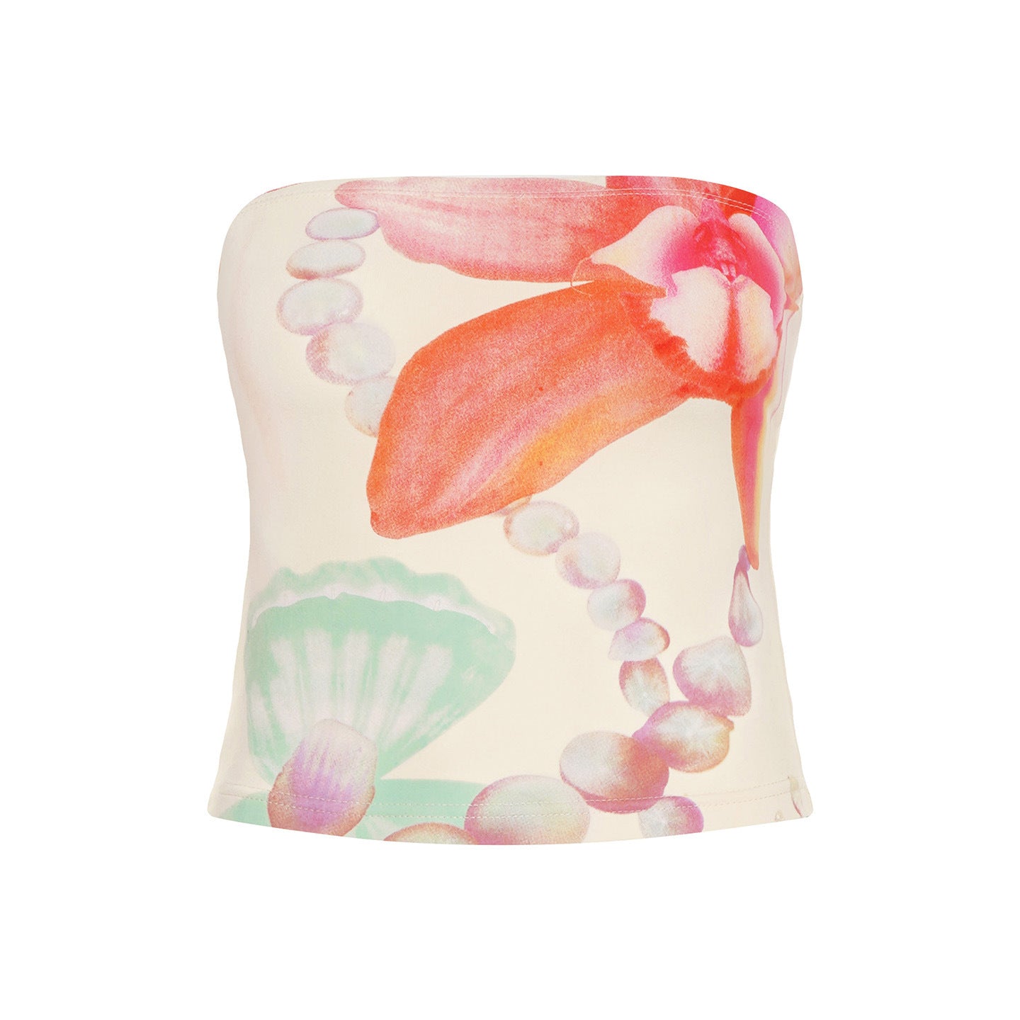 Girl's Younger Island Shell Flower Tube Top Vest
