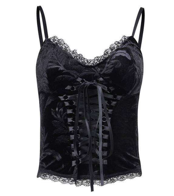 Lace Lace Vintage Top Female