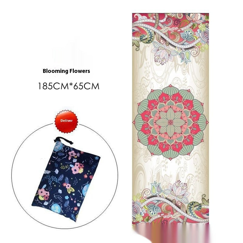 Sweat-absorbent Portable Printed Yoga Mat