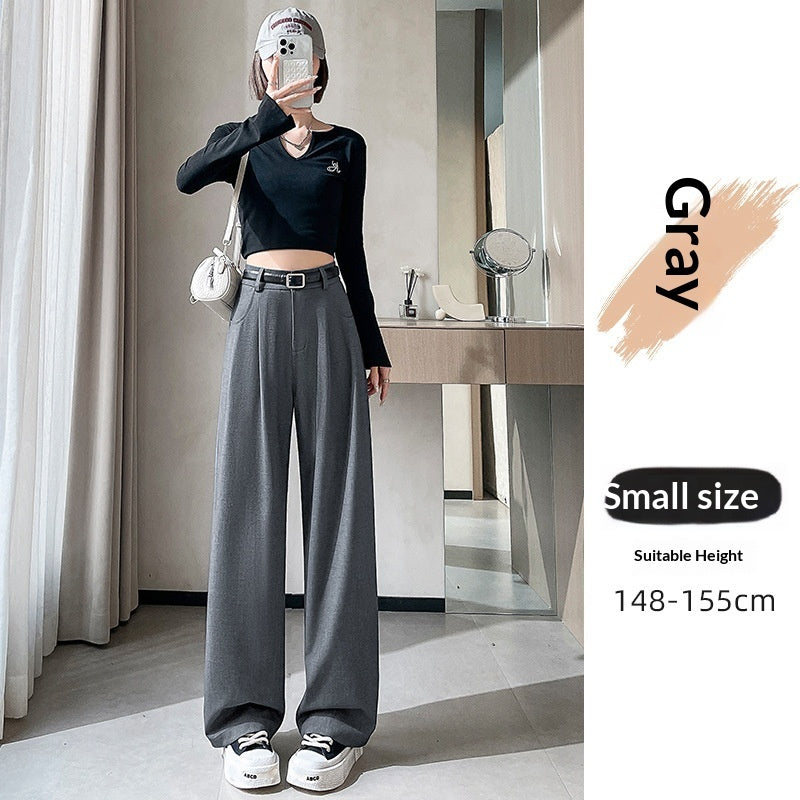 SpringAutumn New High-end Loose Straight-leg Pants That Hide Hips And Slim