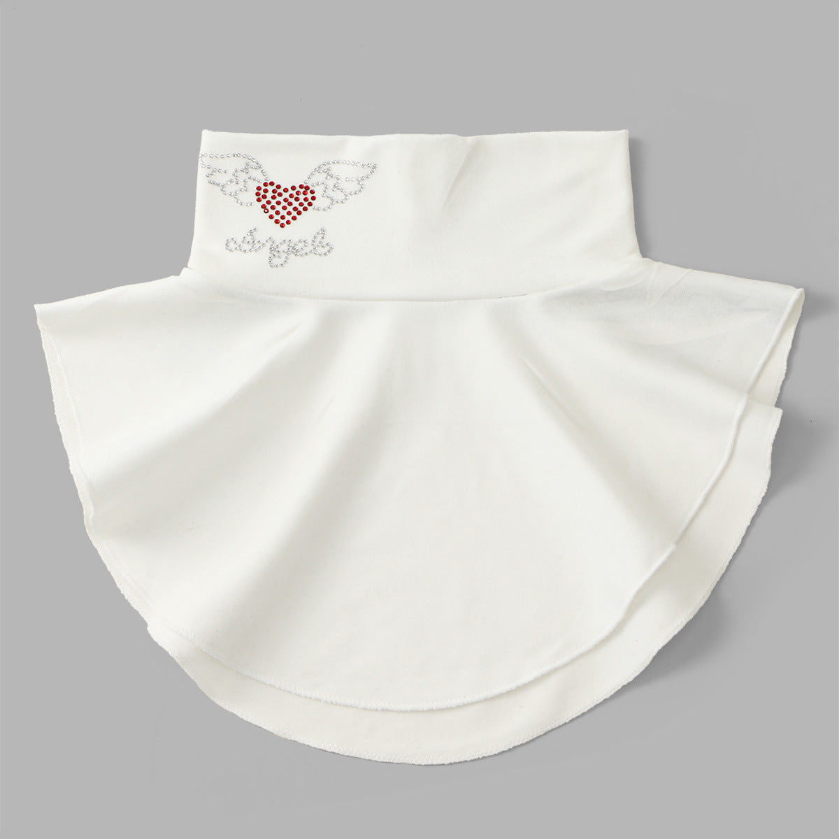 Polyester Diamond-embellished Bow Neck Scarf Woman