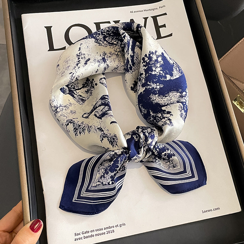 Versatile And Stylish Silk Neck Scarf