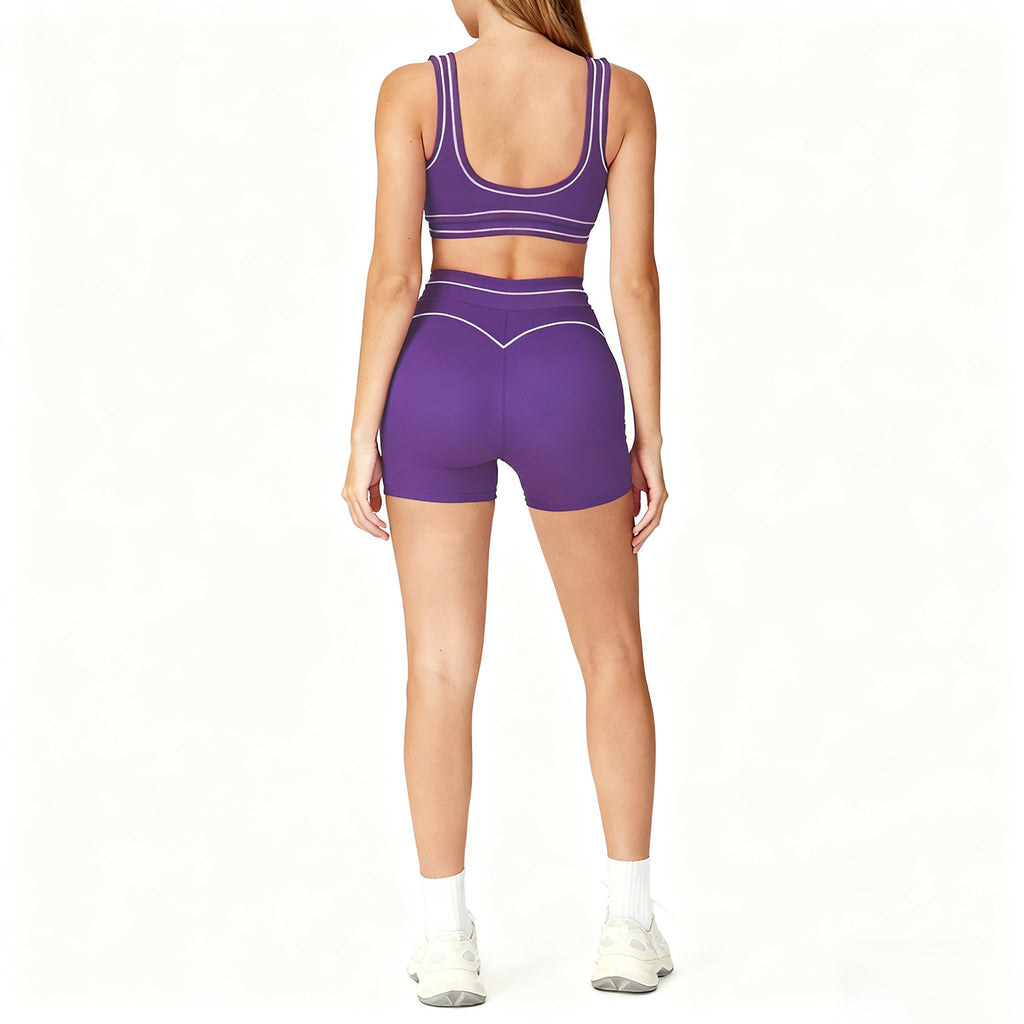 Yoga Shorts Outdoor Running And Fitness Outfit Set