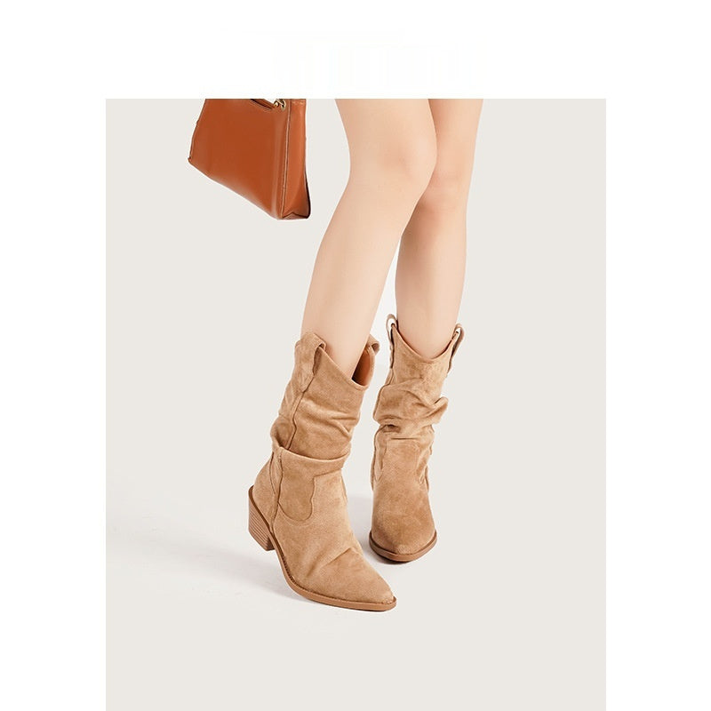 Women's Pointed-toe Slimming Ankle Bootsmartens Boots