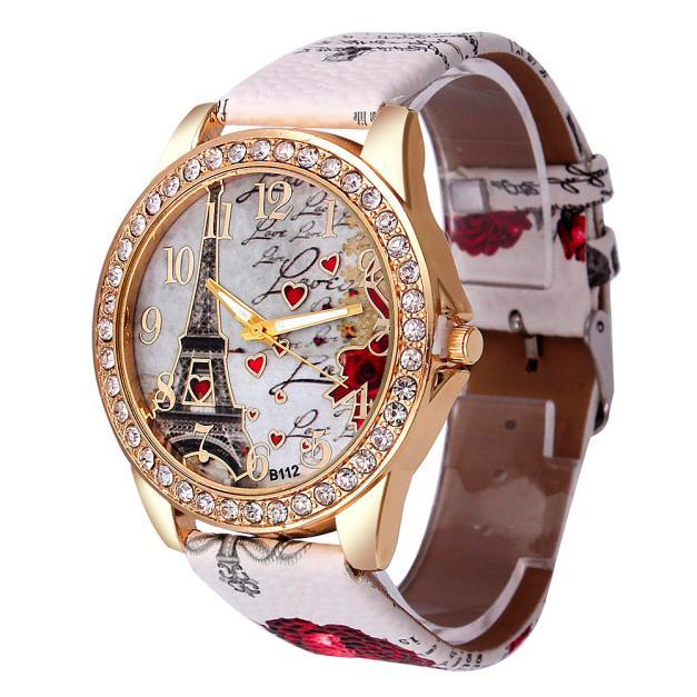 New Vintage Paris Eiffel Tower Women's Quartz Watch Women Girls Ladies Students Casual Wristwatch Relojes