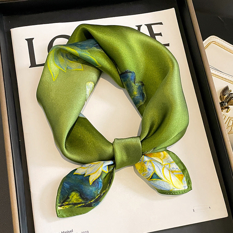 Versatile And Stylish Silk Neck Scarf