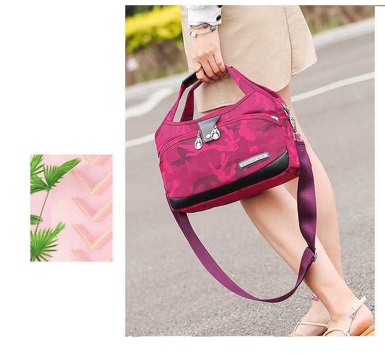 Casual all-match nylon canvas shoulder messenger bag