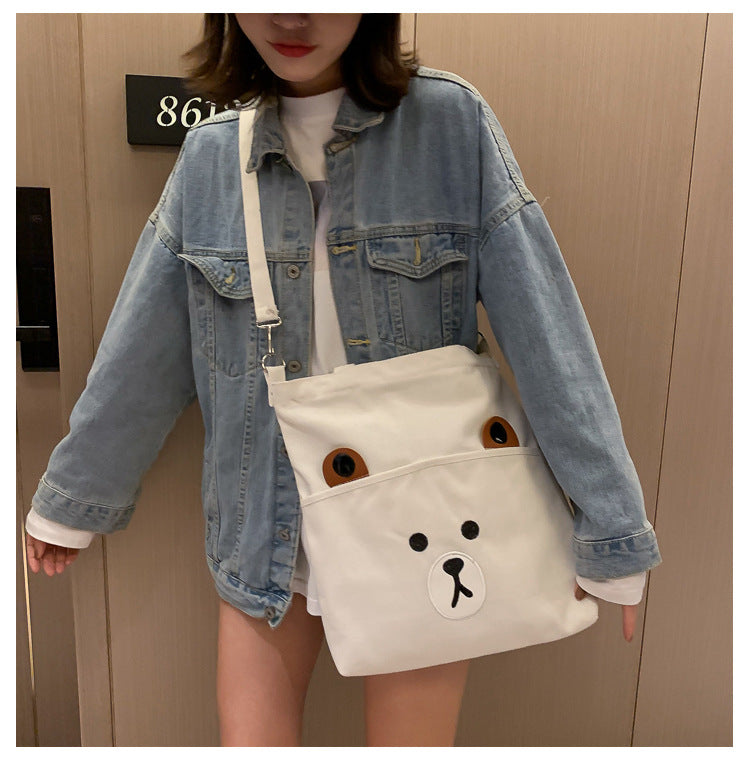 Shoulder messenger bag casual canvas bag