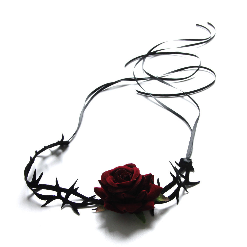 Rose Vintage Strap Adjustable Collar