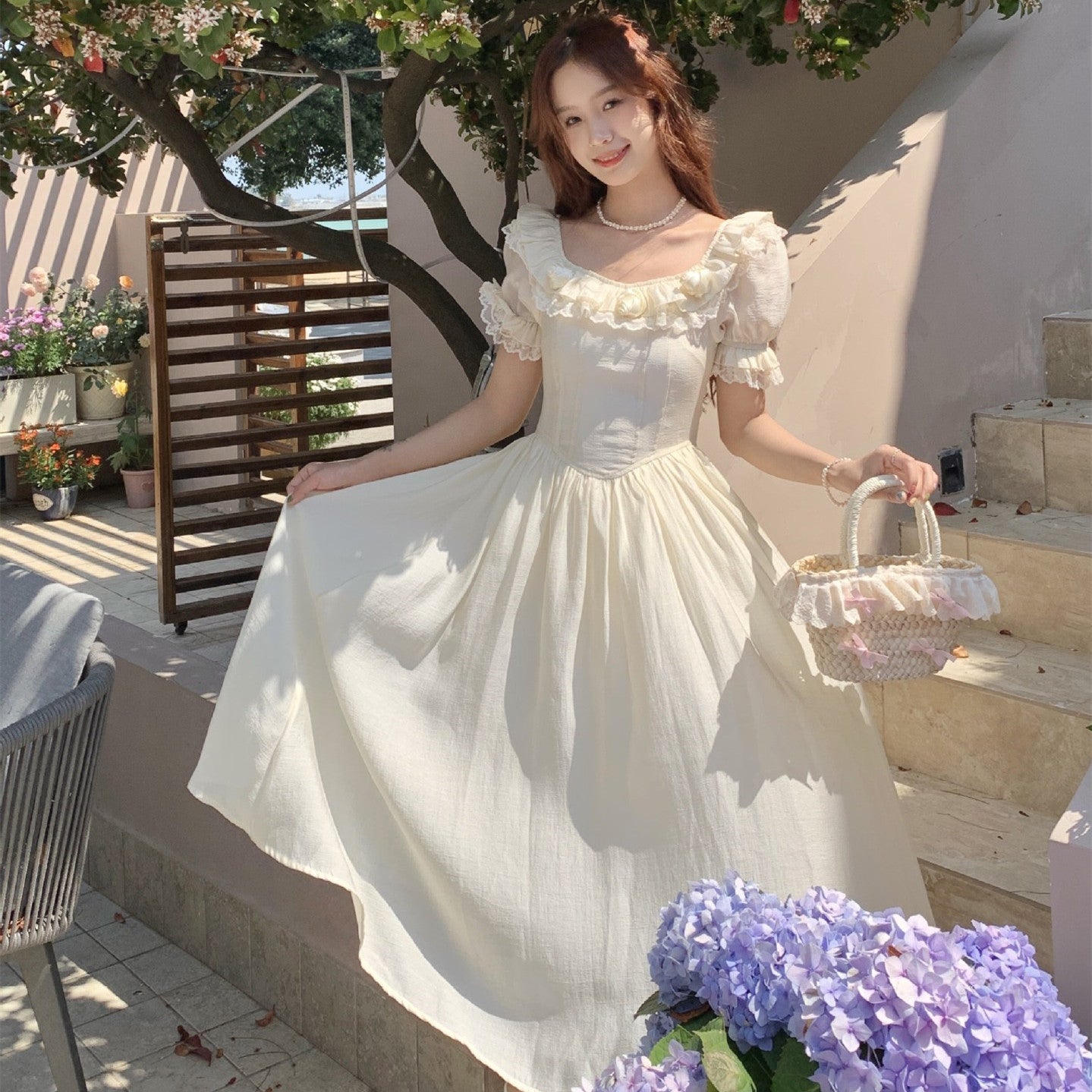 Women's Fashion Vintage French Dress