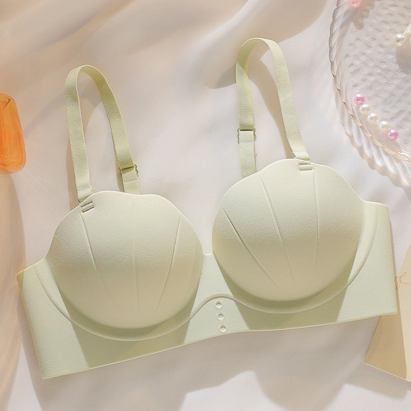 Glossy Shell Palm Cup Seamless Underwear For Women