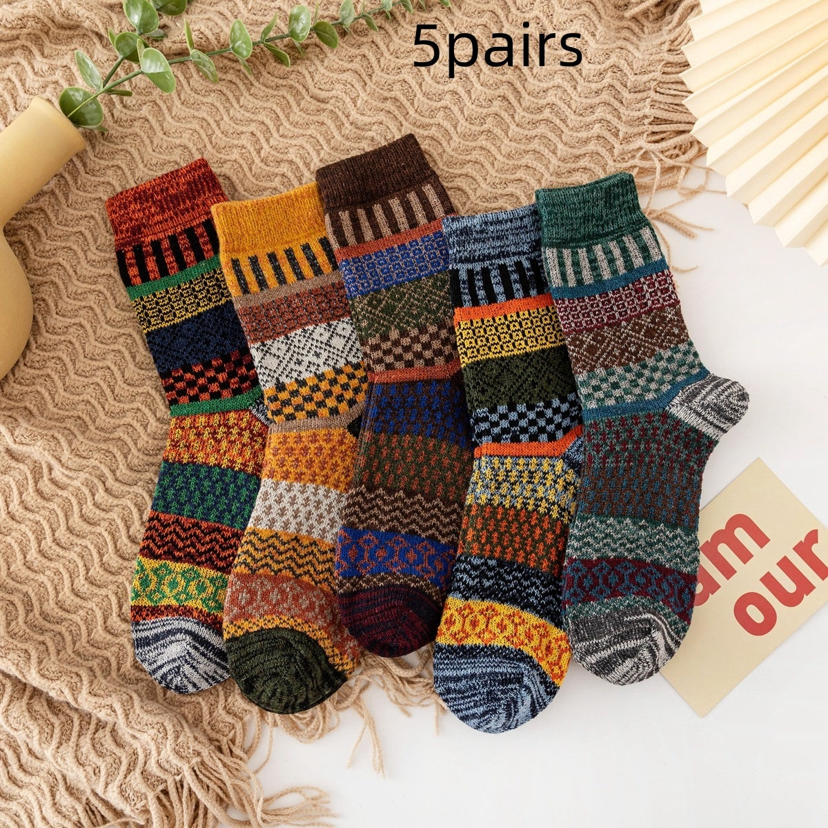 Autumn And Winter Thickening Wool Socks Men And Women