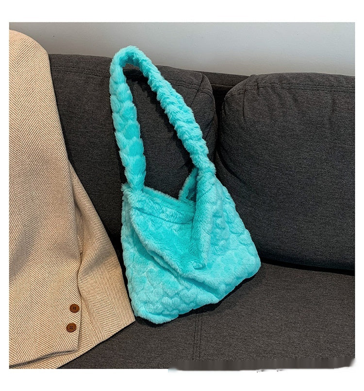 Love Fashion Casual Fluffy Shoulder Bag