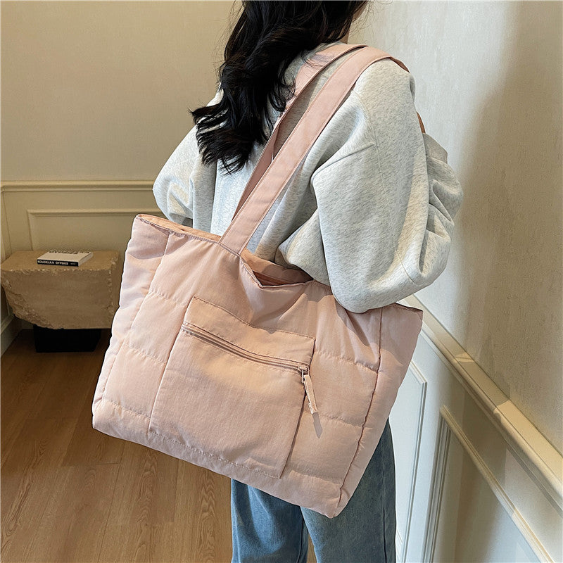 Large Capacity Female Solid Color Single-shoulder Bag
