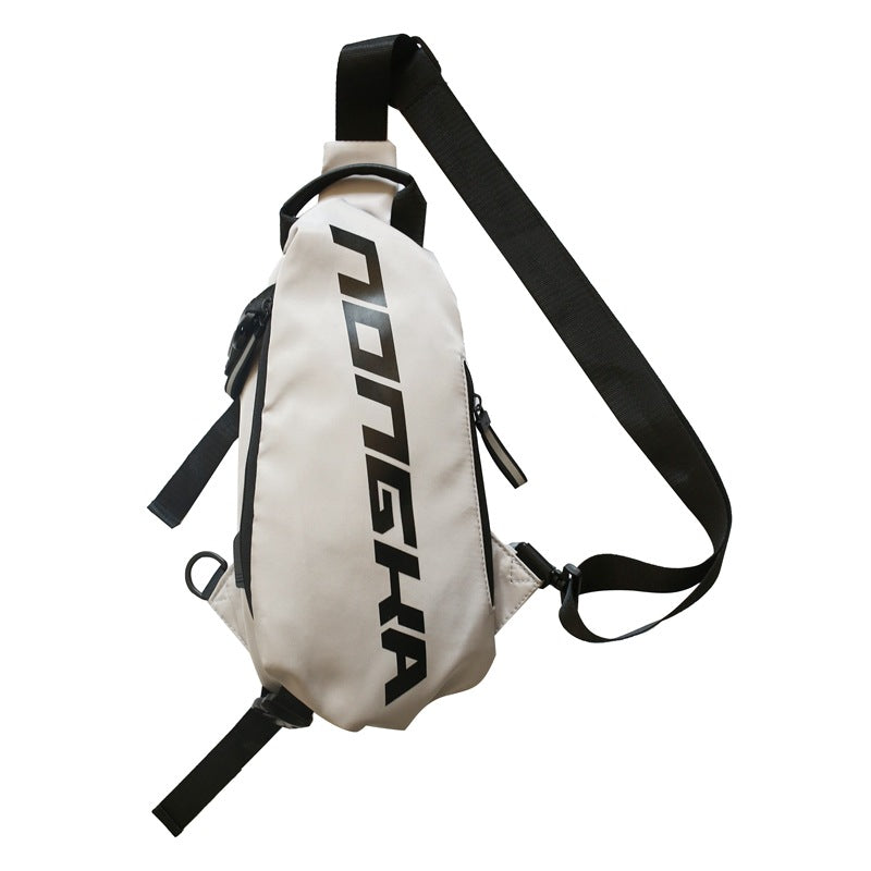 Canvas chest bag student school bag