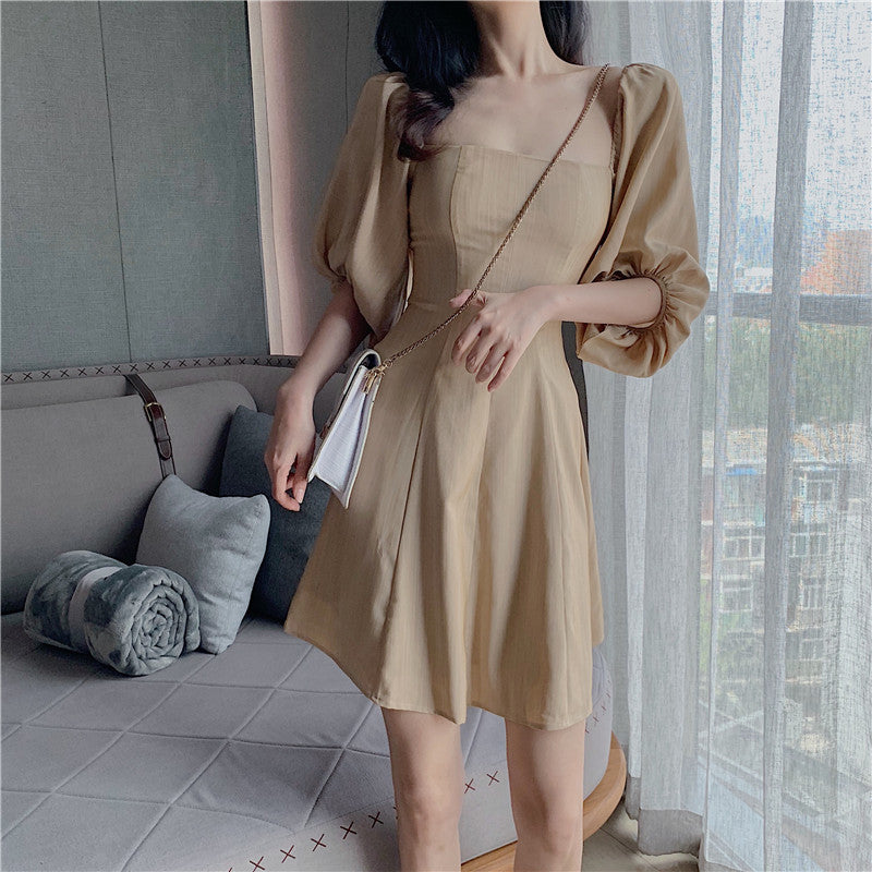 Vintage lantern sleeve dress